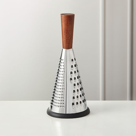 Acacia and Stainless Steel Cone Cheese Grater