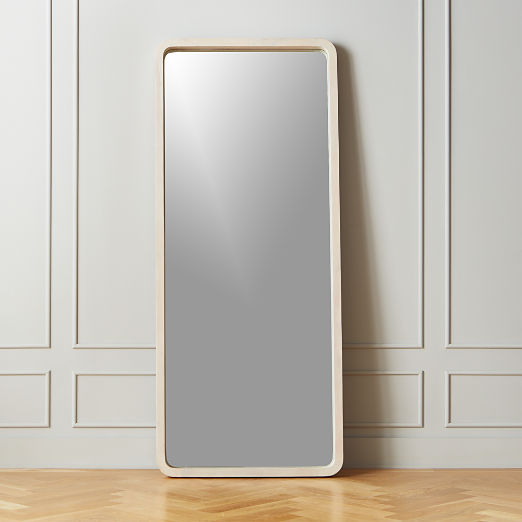 Modern white floorlength mirrors CB2 Canada