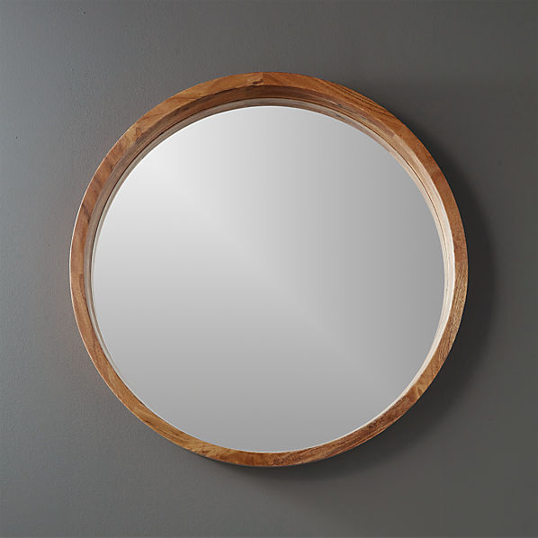Acacia Wood 24 Wall Mirror