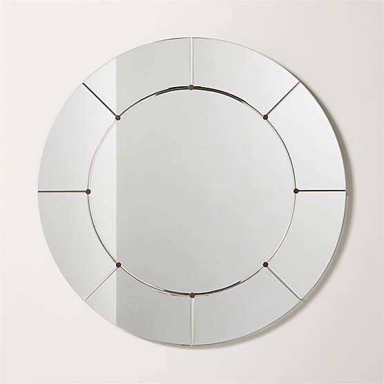 Mossoro Cast Glass Round Wall Mirror 30