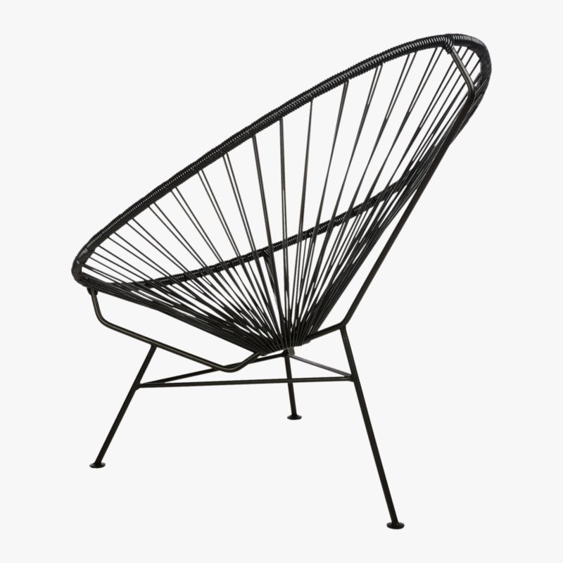 Acapulco Black Egg Outdoor Patio Chair Reviews CB2