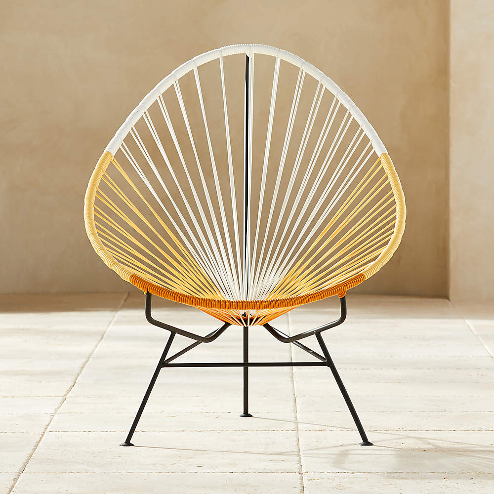 yellow acapulco chair