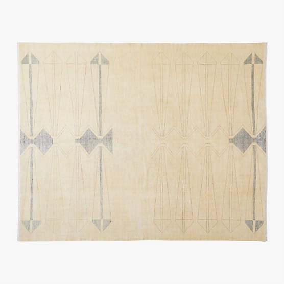 Luma Hand-Knotted Ivory New Zealand Wool Area Rug 12'x15' by Ackerman