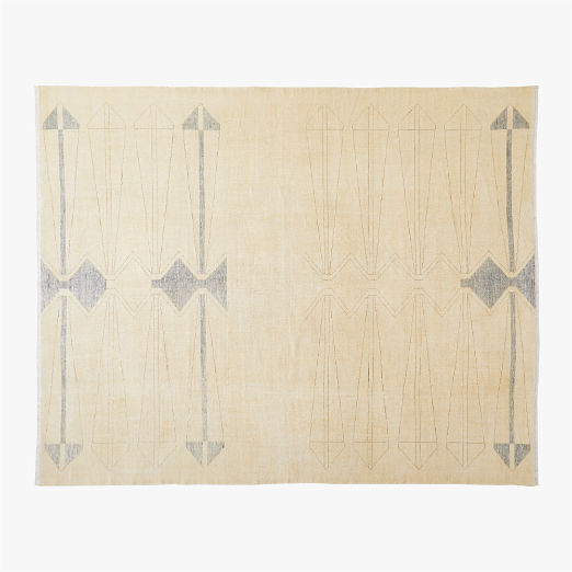 Luma Hand-Knotted Ivory New Zealand Wool Area Rug 12'x15' by Ackerman