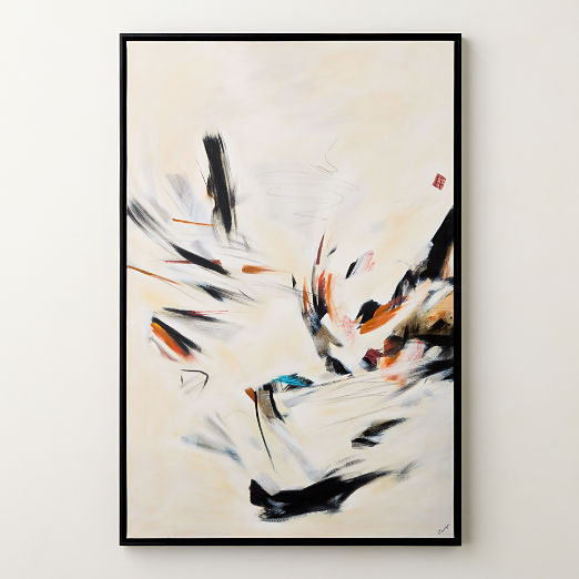 'Acrine' Framed Wall Art 40"x60"