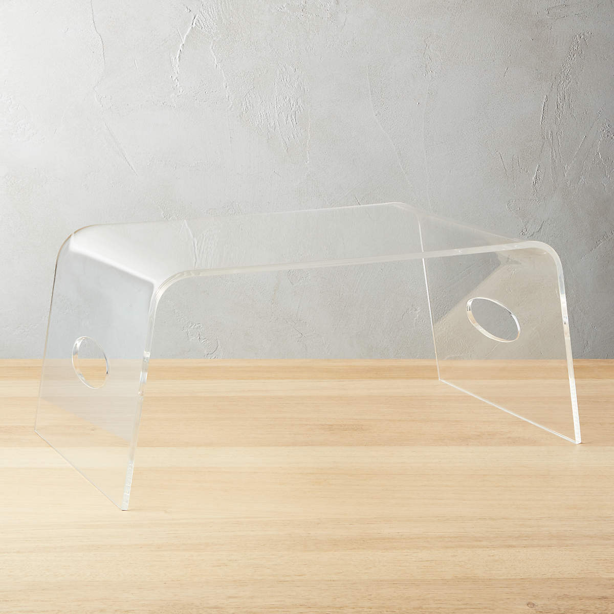 Clear Acrylic Bed Tray + Reviews CB2 Canada