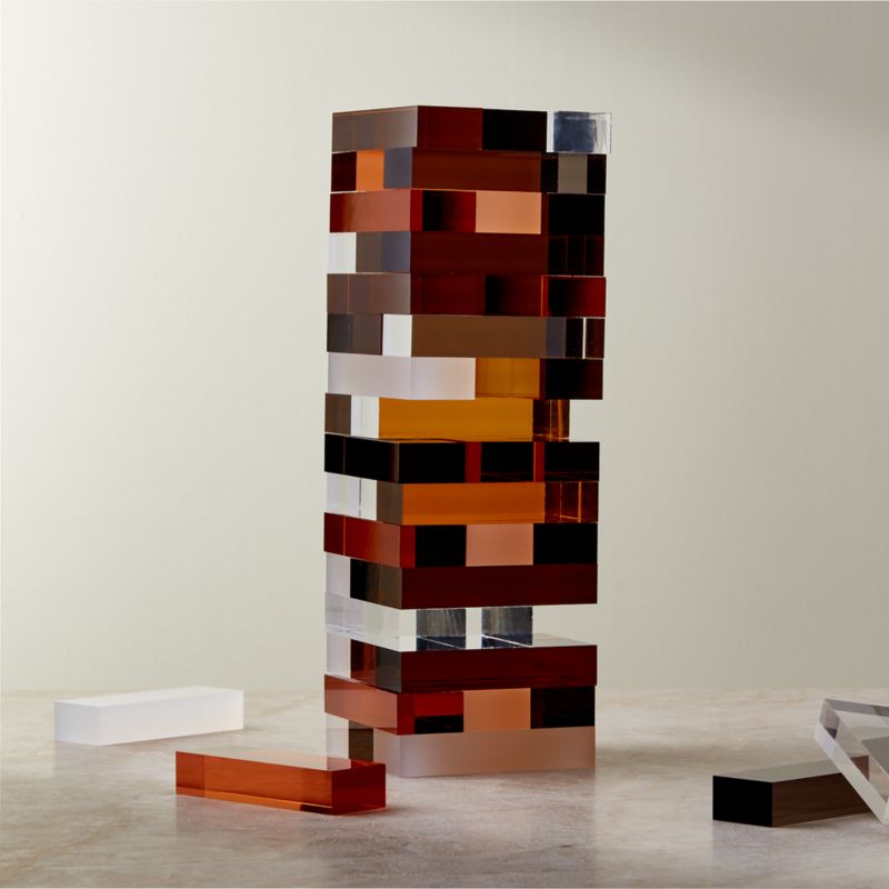 Acrylic Tumbling Tower Game - image 1 of 4