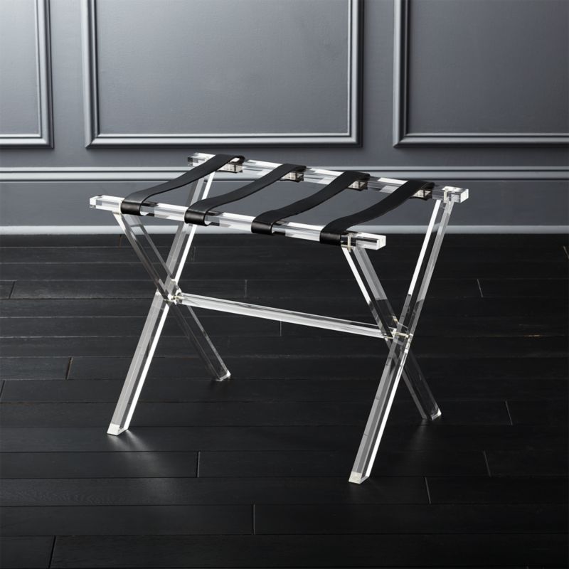 View Acrylic and Leather Luggage Rack details