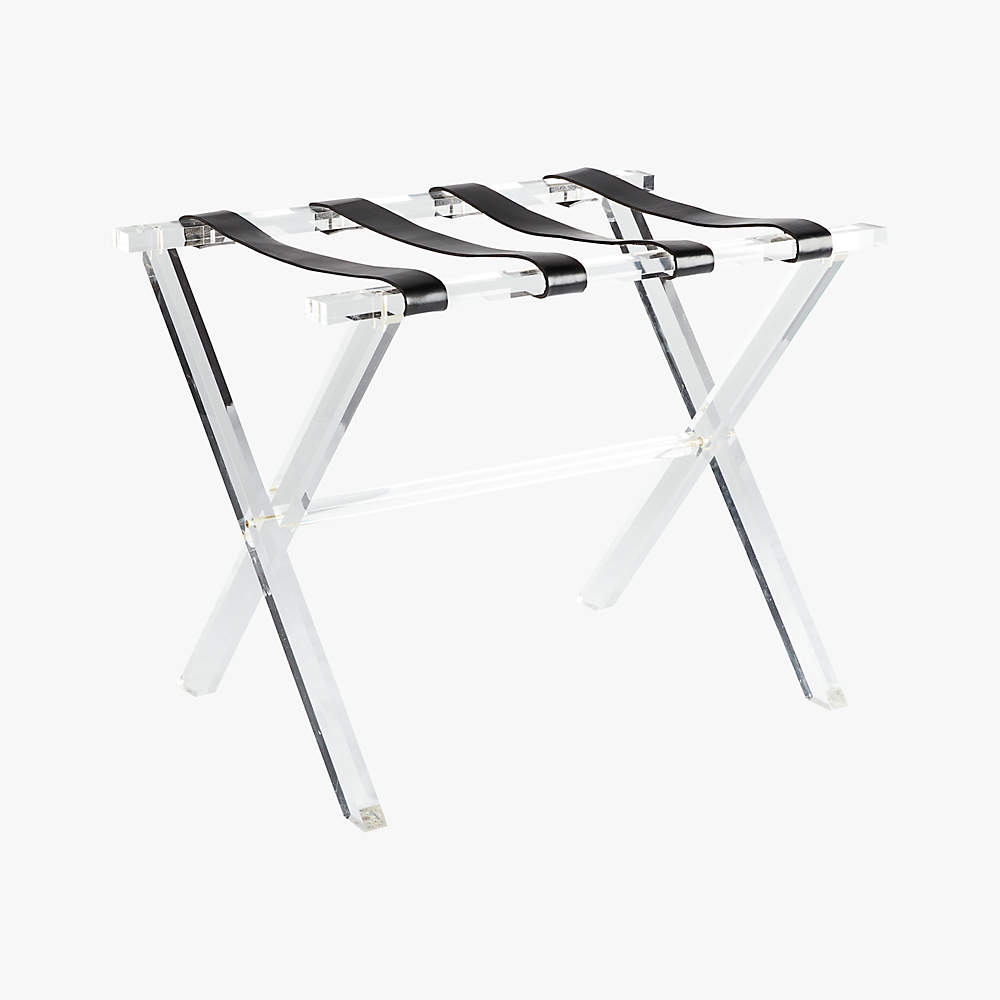 Acrylic and Leather Luggage Rack + Reviews