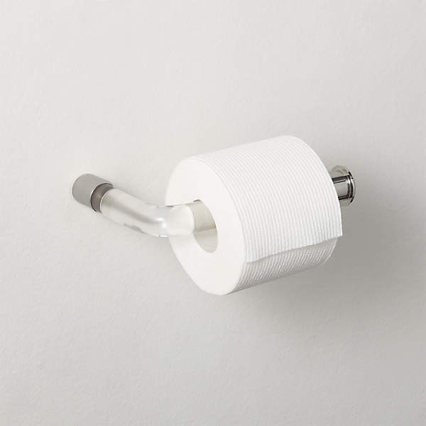 acrylic toilet roll holder