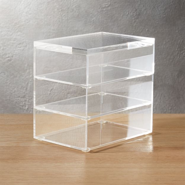 acrylic stacking boxes set + Reviews CB2