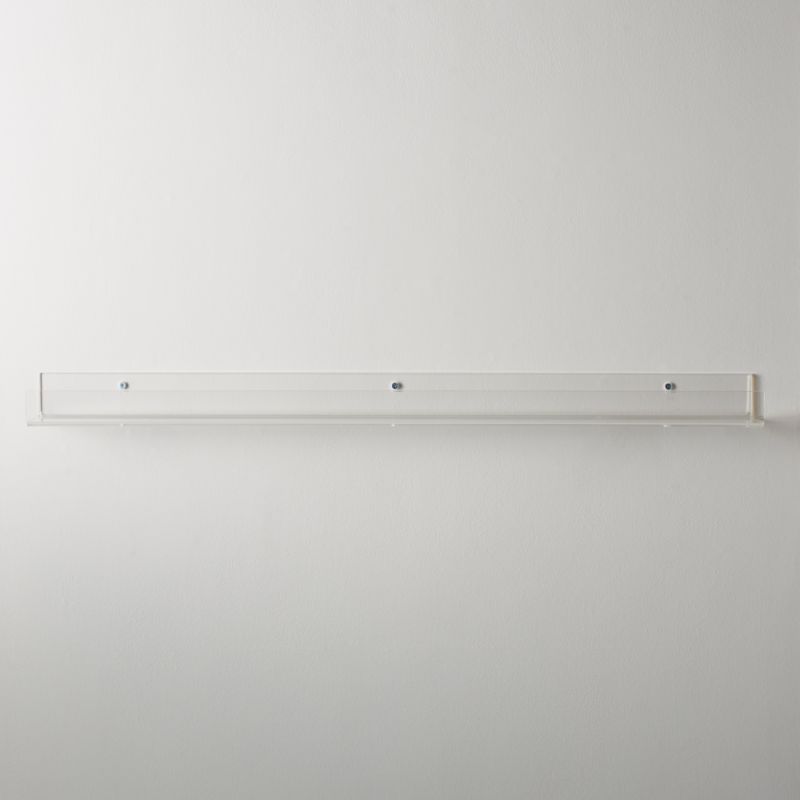 Acrylic Modern Wall Shelf 36" + Reviews | CB2