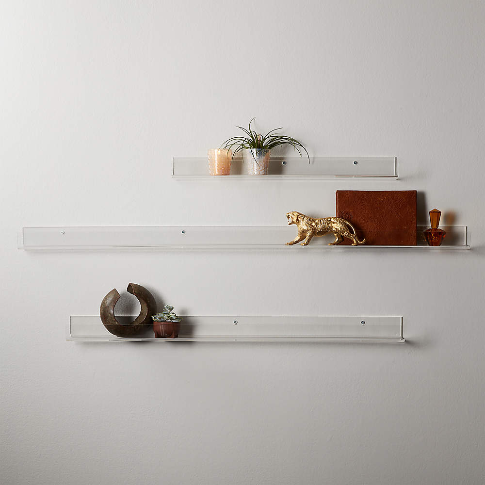 Acrylic Wall Shelves Cb2, Cb2 Floating Shelves