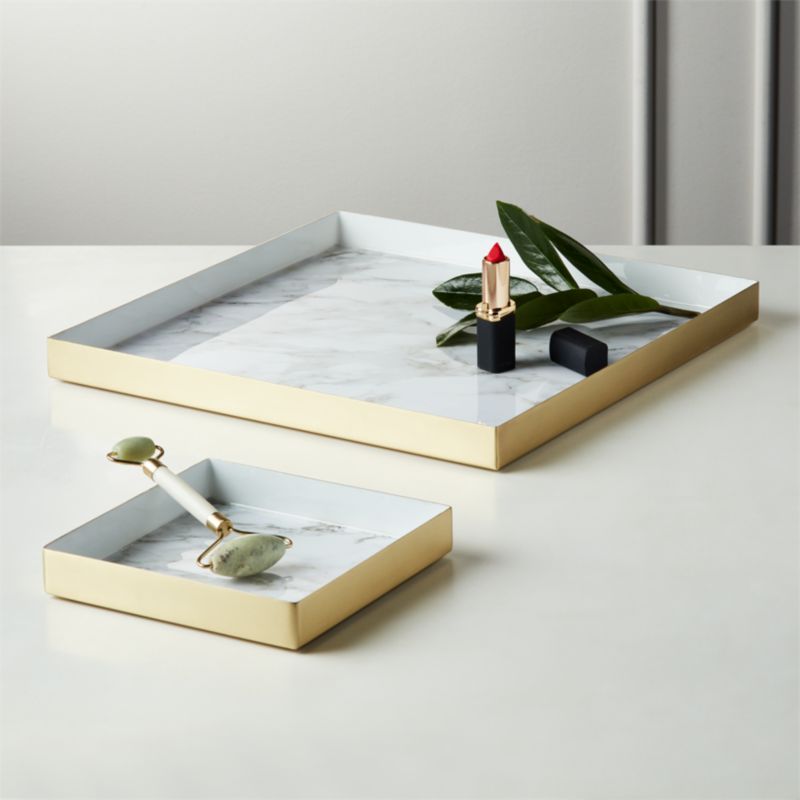 white coffee table tray