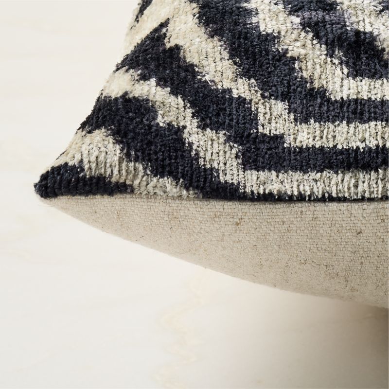 Ada Turkish Silk Throw Pillow with Down-Alternative Insert 23"x23" - image 3 of 4