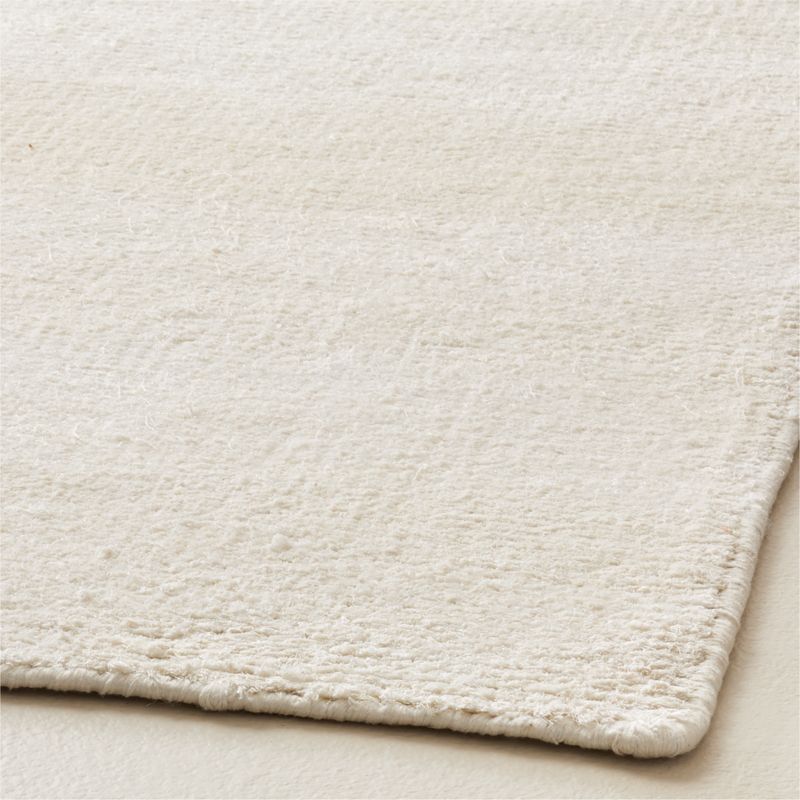 Adao Handwoven Warm White Linen Area Rug 5'X8' - image 2 of 4