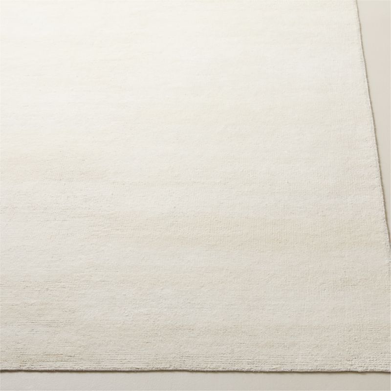 Adao Handwoven Warm White Linen Area Rug 5'X8' - image 1 of 4