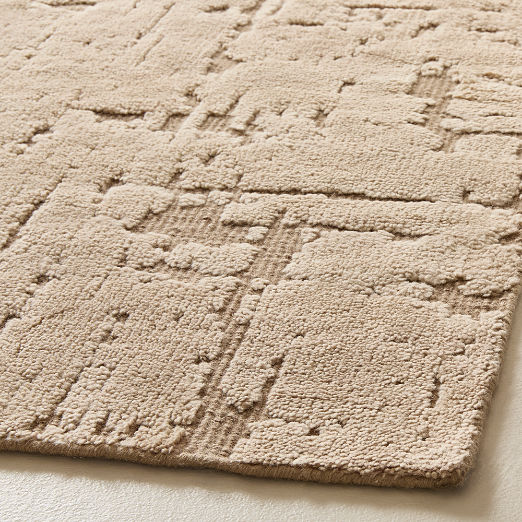 Adelle Hand-Knotted Light Brown Wool and Cotton Area Rug