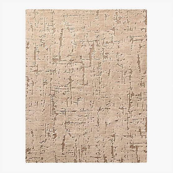 Adelle Hand-Knotted Light Brown Wool and Cotton Area Rug 8'x10'