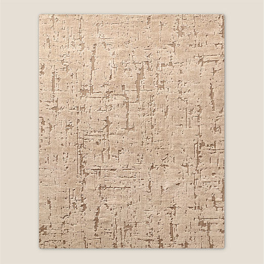 Adelle Hand-Knotted Light Brown Wool and Cotton Area Rug