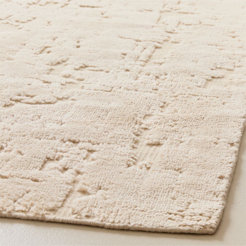 Adelle Hand-Knotted Warm White Wool and Cotton Area Rug 10'x14' - image 2 of 5