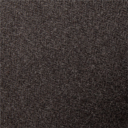 Adley Charcoal Grey Merino Wool Throw Pillow with Down-Alternative Insert 20"x20"