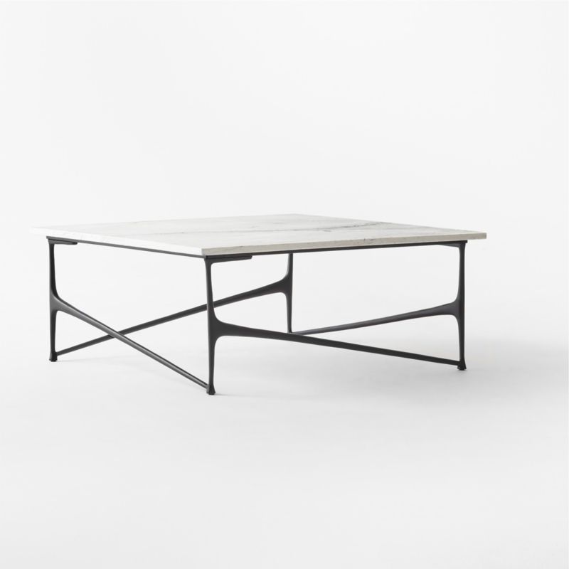 Aerolit White Marble Coffee Table by Bill Curry - image 5 of 10