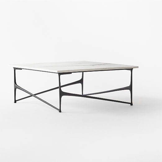 Aerolit White Marble Coffee Table by Bill Curry