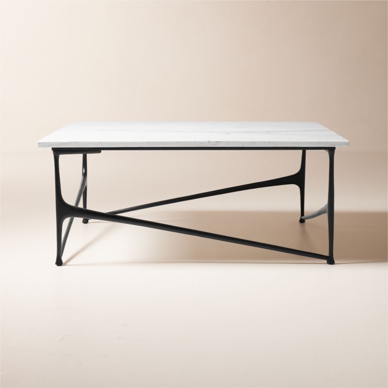 Aerolit White Marble Coffee Table by Bill Curry - image 0 of 10