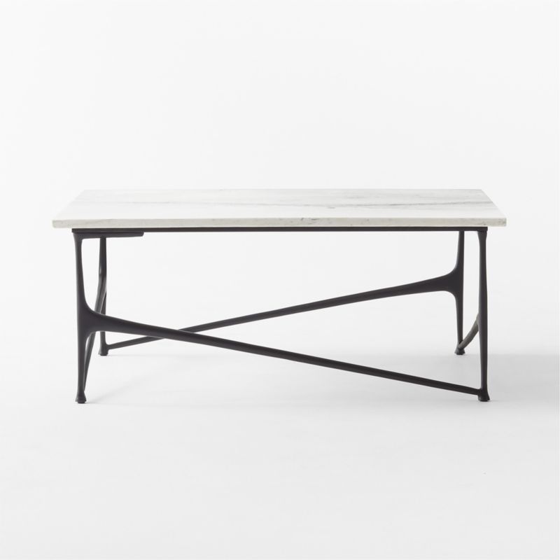 Aerolit White Marble Coffee Table by Bill Curry - image 4 of 10