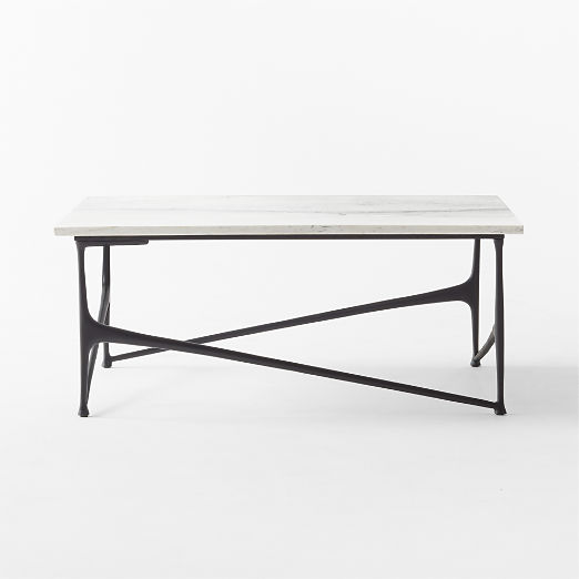 Aerolit White Marble Coffee Table by Bill Curry