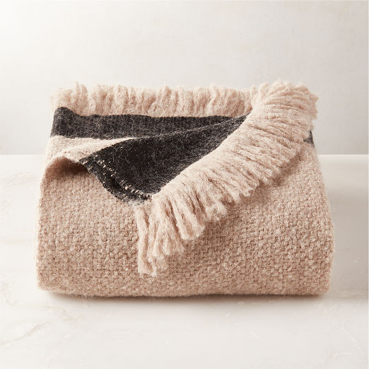 Modern Brown Throw Blankets CB2 Canada