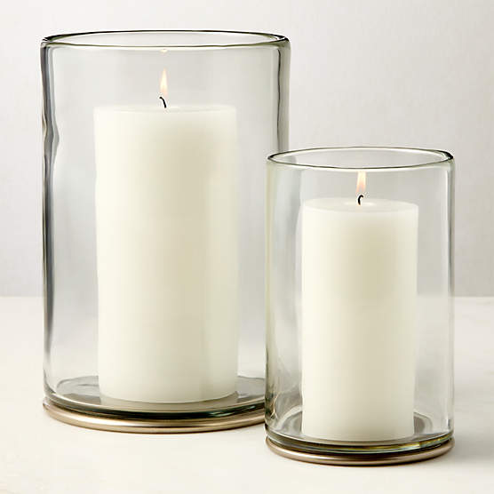 Ainsley Glass Outdoor Lanterns Set of 2