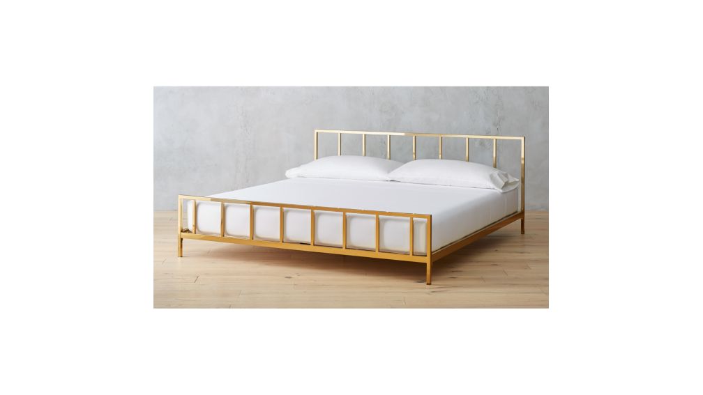 alchemy bronze king bed + Reviews | CB2