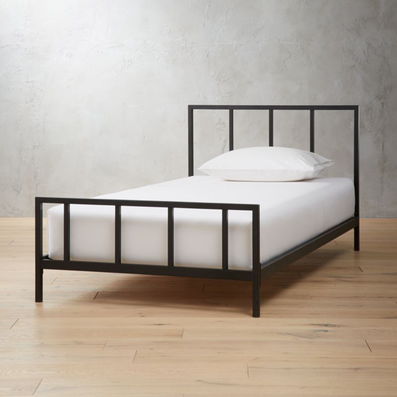 Alchemy Matte Black Twin Bed