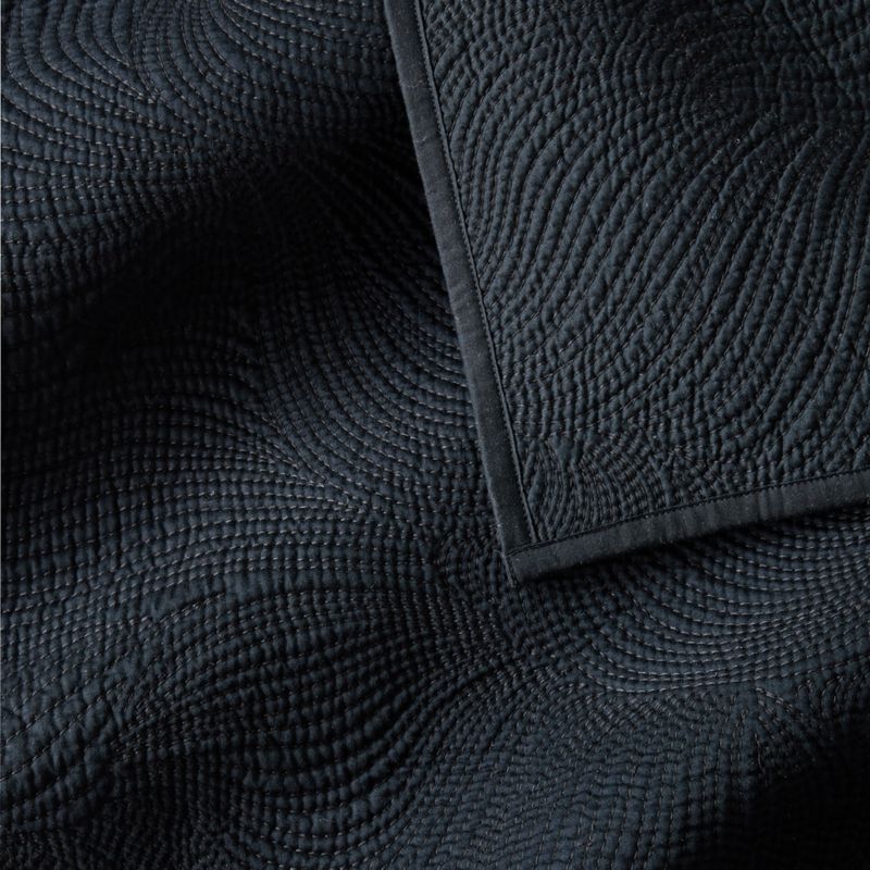 Alcina Organic Cotton Black Queen Quilt - image 3 of 5