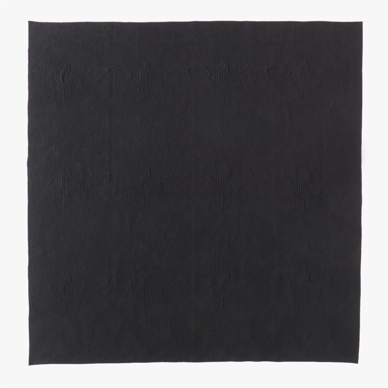 Alcina Organic Cotton Black Queen Quilt + Reviews | CB2