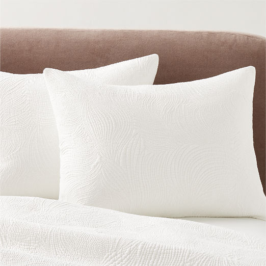 Alcina Organic Cotton Warm White Standard Pillow Shams Set of 2