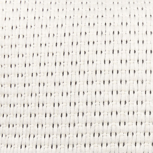 Alco Woven White Throw Pillow Cover 23"x23"