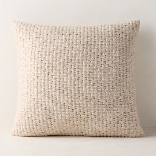 Alco Woven Taupe Throw Pillow 23"x23"
