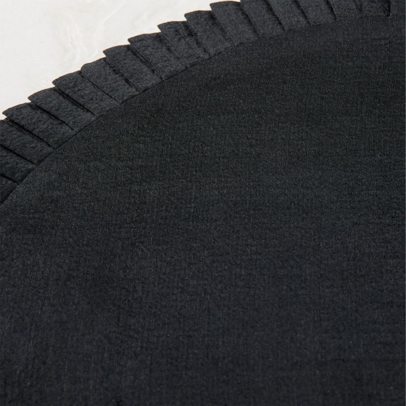 Alcott Black Round Placemat by Azeeza - image 2 of 3