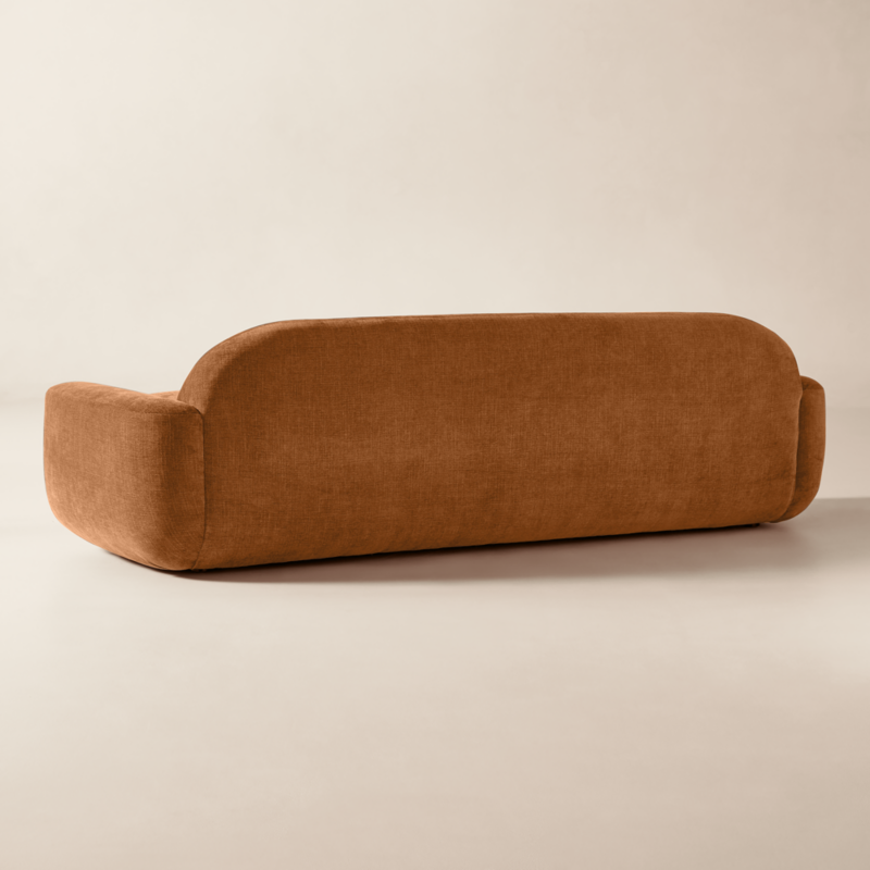 Aldine 103" Spice Brown Performance Chenille Sofa - image 4 of 12
