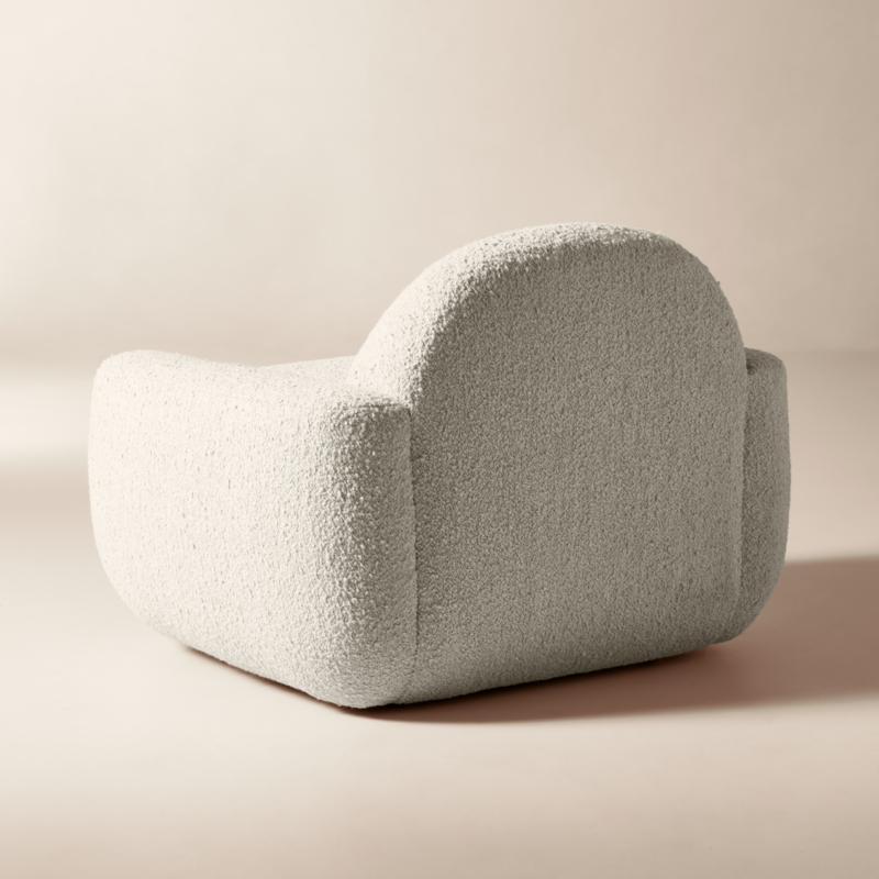 Aldine Ivory Boucle Textured Accent Chair - image 4 of 8