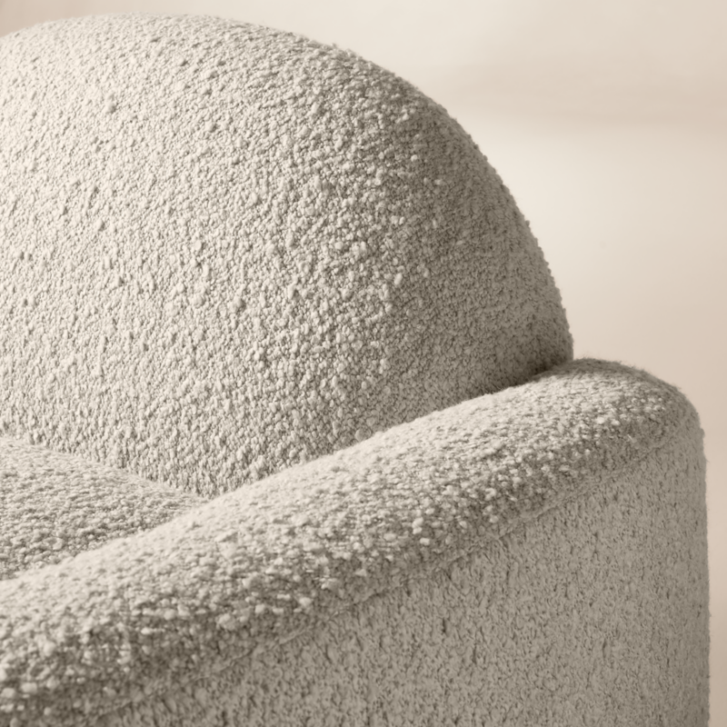 Aldine Ivory Boucle Textured Accent Chair - image 6 of 8