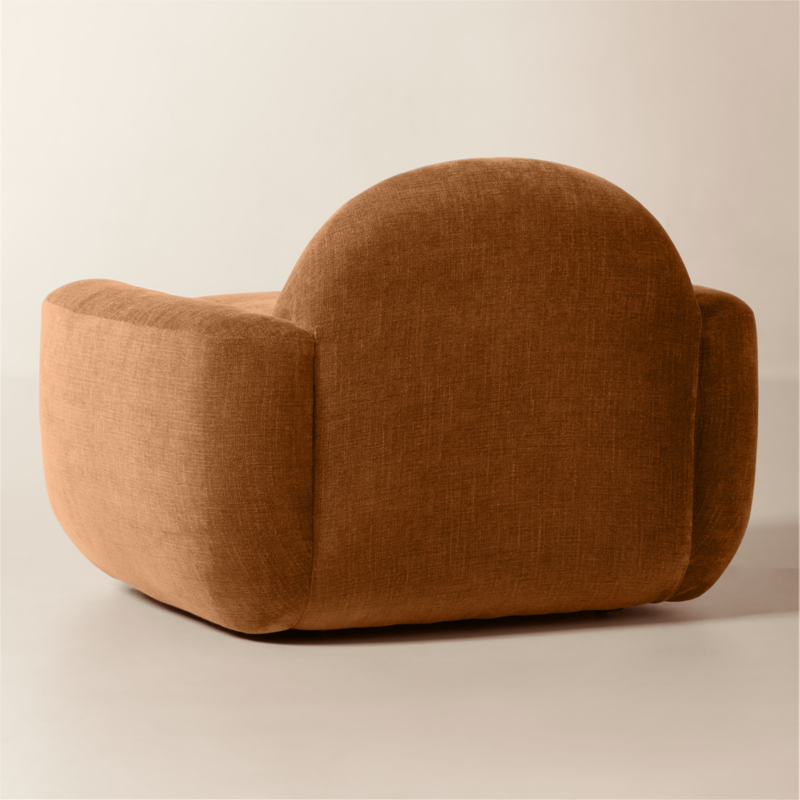 Aldine Spice Brown Performance Chenille Accent Chair - image 4 of 8