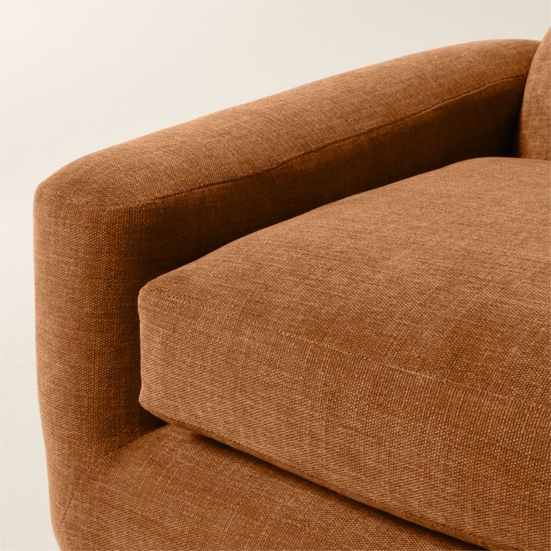 Aldine Spice Brown Performance Chenille Accent Chair - image 6 of 8