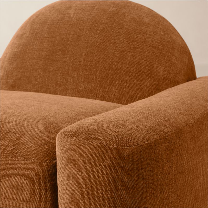 Aldine Spice Brown Performance Chenille Accent Chair - image 5 of 8