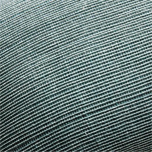 Alec Arctic Blue Textured Striped Outdoor Throw Pillow 24"x12"