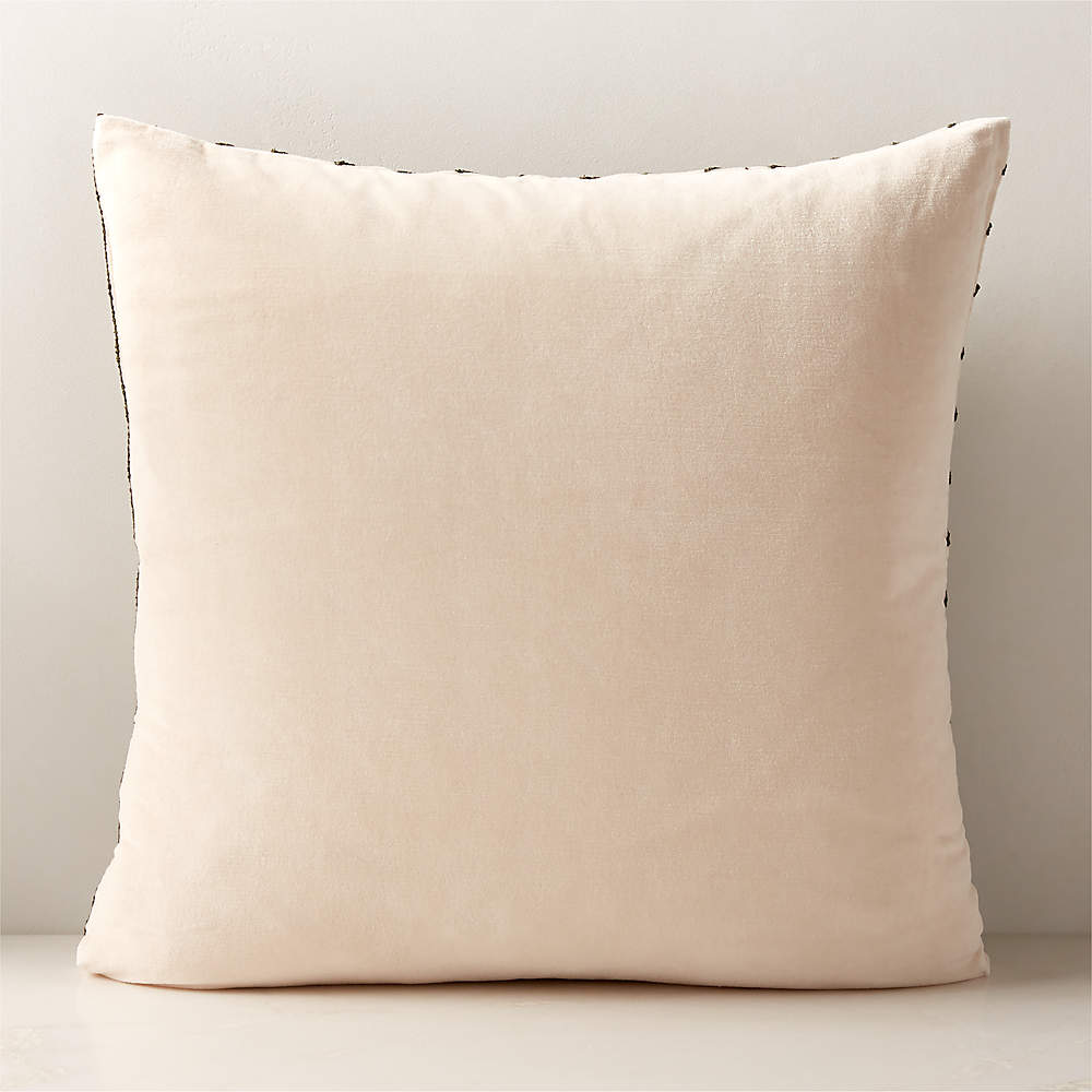 Set Of 2 Embroidered Decorative Pillows, Inserts & Covers, Accent