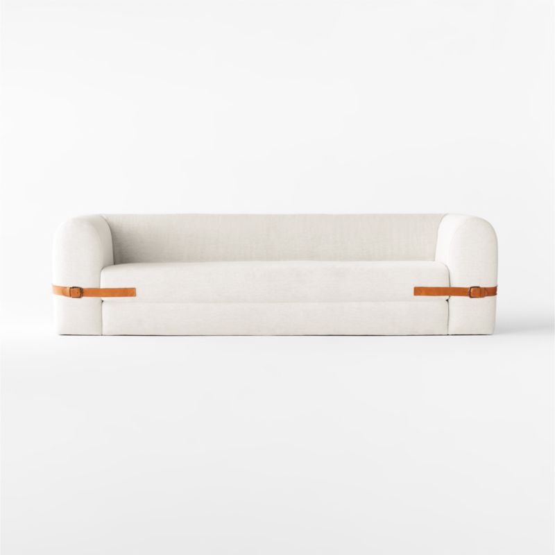 Alesso Snow White Performance Fabric Sleeper Sofa